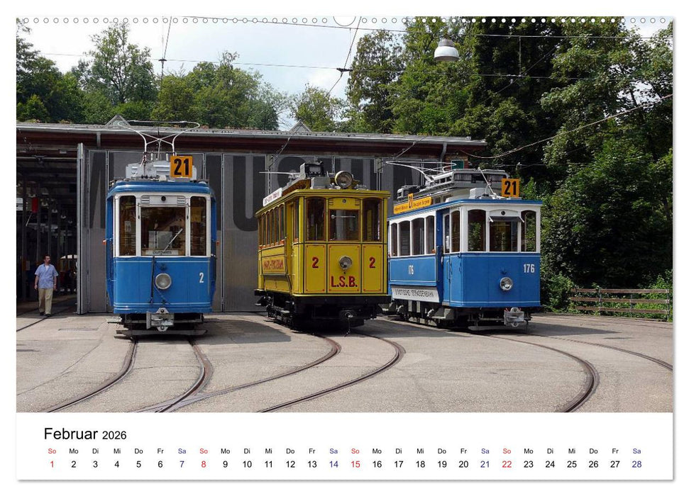 Straßenbahnen in Europa (CALVENDO Premium Wandkalender 2026)