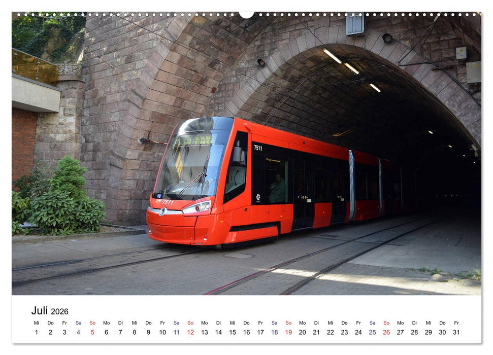 Straßenbahnen in Europa (CALVENDO Premium Wandkalender 2026)