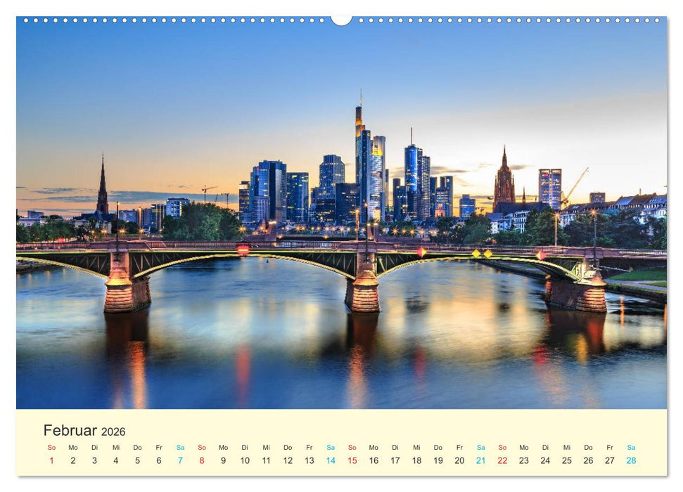 Frankfurt am Main - Finanzen und Geschichte (CALVENDO Premium Wandkalender 2026)