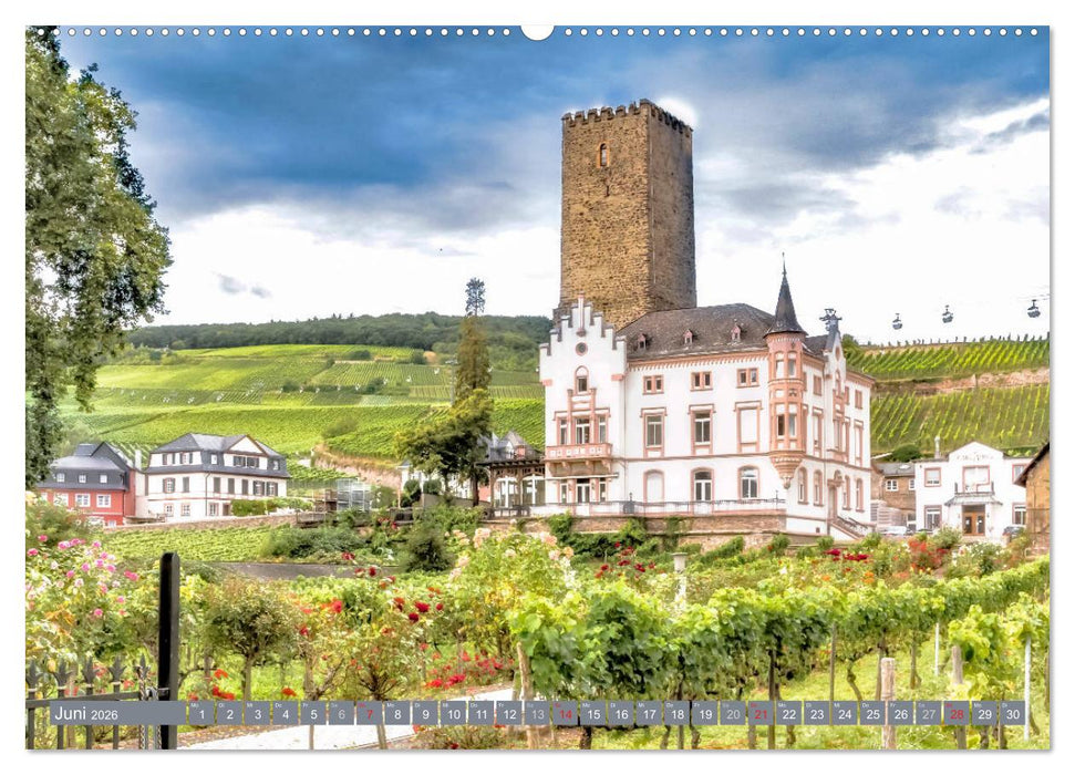 Rüdesheim - Rhein, Riesling, Romantik (CALVENDO Wandkalender 2026)