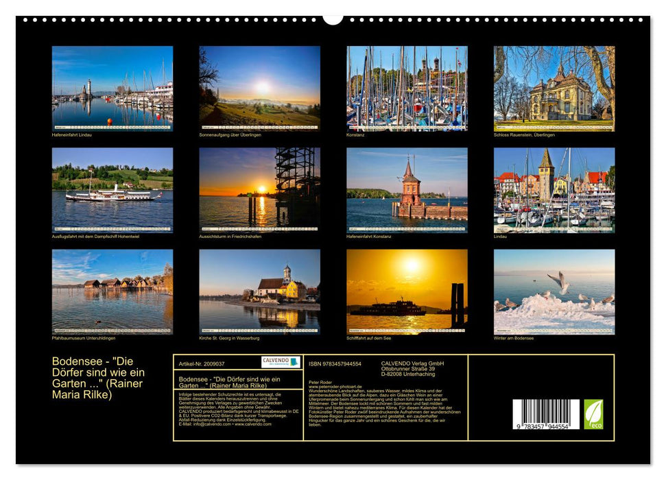 Bodensee - "Die Dörfer sind wie ein Garten ..." (Rainer Maria Rilke) (CALVENDO Premium Wandkalender 2026)