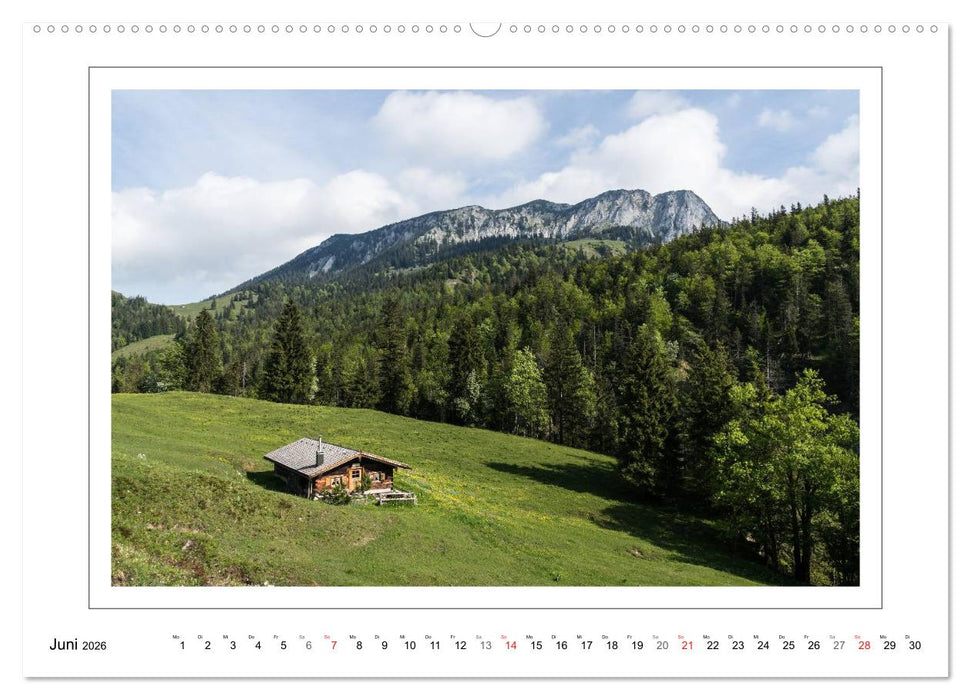 Unterwegs in den Bayerischen Voralpen (CALVENDO Wandkalender 2026)