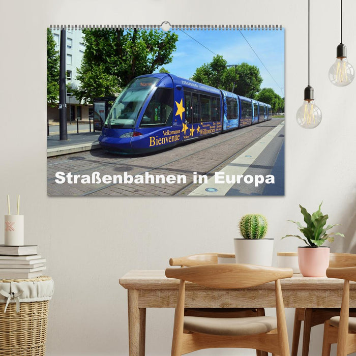 Straßenbahnen in Europa (CALVENDO Wandkalender 2026)