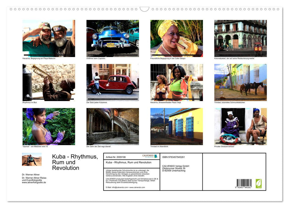 Kuba - Rhythmus, Rum und Revolution (CALVENDO Wandkalender 2026)