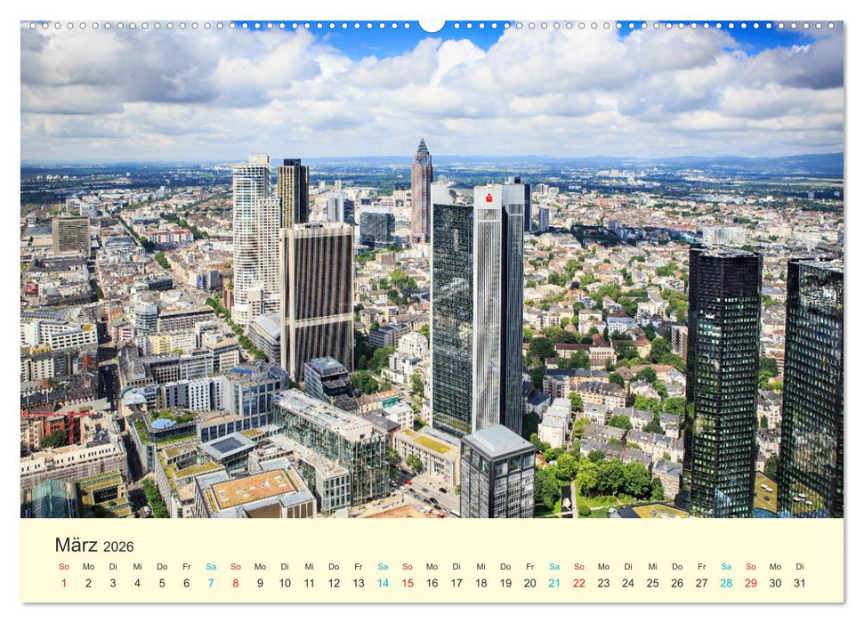 Frankfurt am Main - Finanzen und Geschichte (CALVENDO Wandkalender 2026)