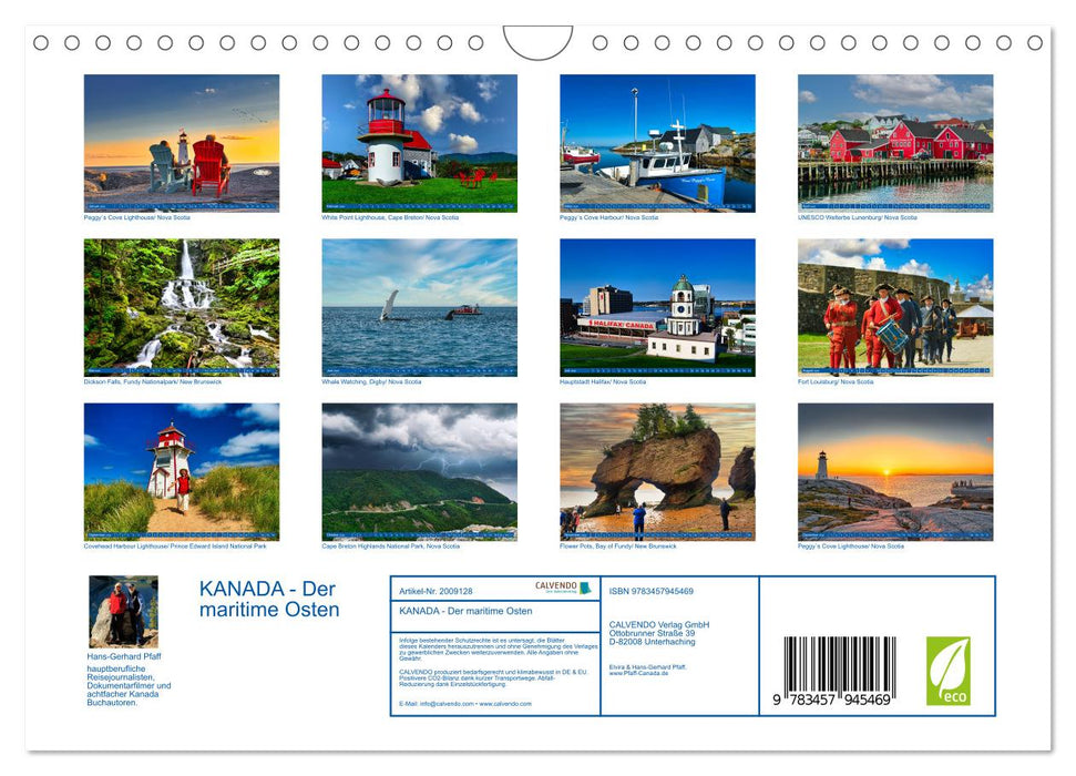 KANADA - Der maritime Osten (CALVENDO Wandkalender 2026)
