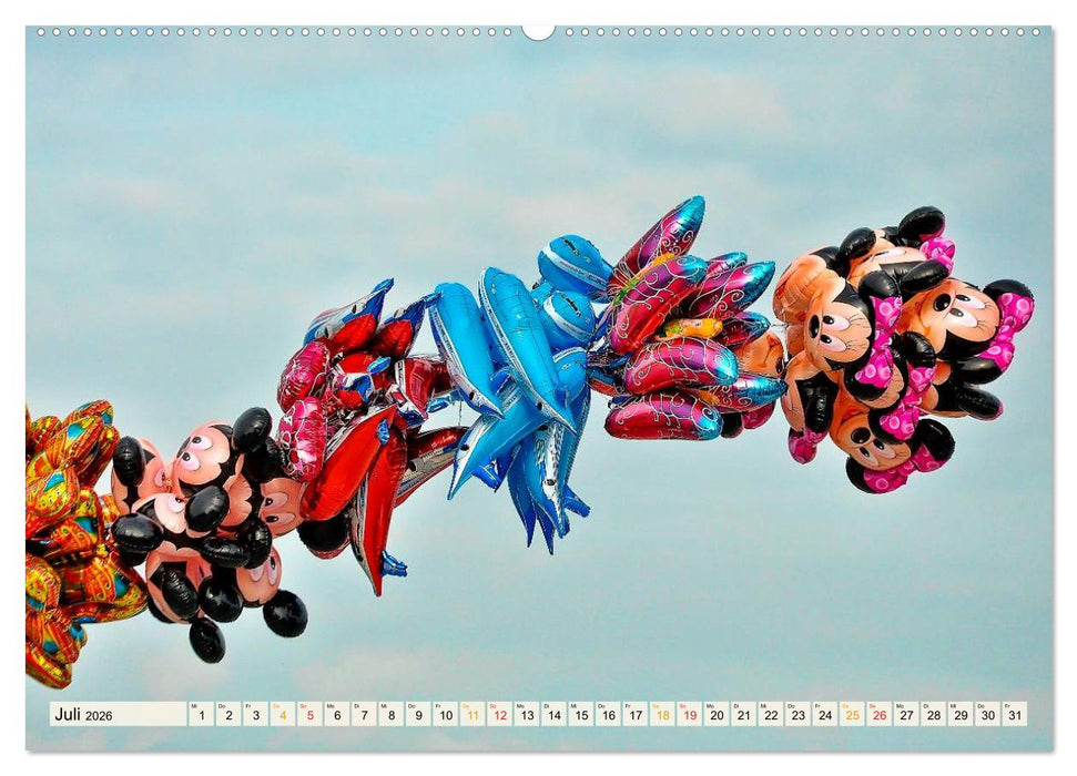 Mein schöner bunter Luftballon (CALVENDO Premium Wandkalender 2026)