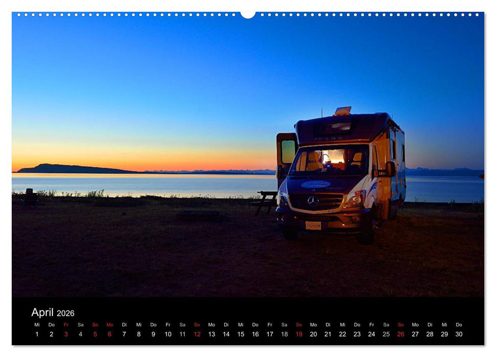 KANADA - Mit Campmobil quer durch (CALVENDO Wandkalender 2026)
