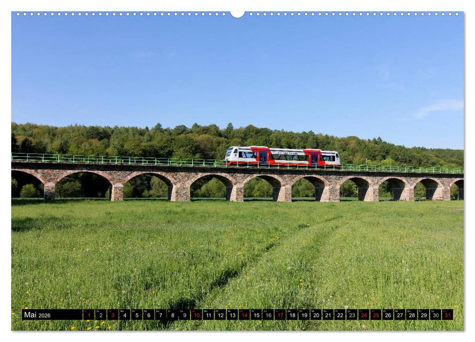 Bahnland Sachsen (CALVENDO Wandkalender 2026)