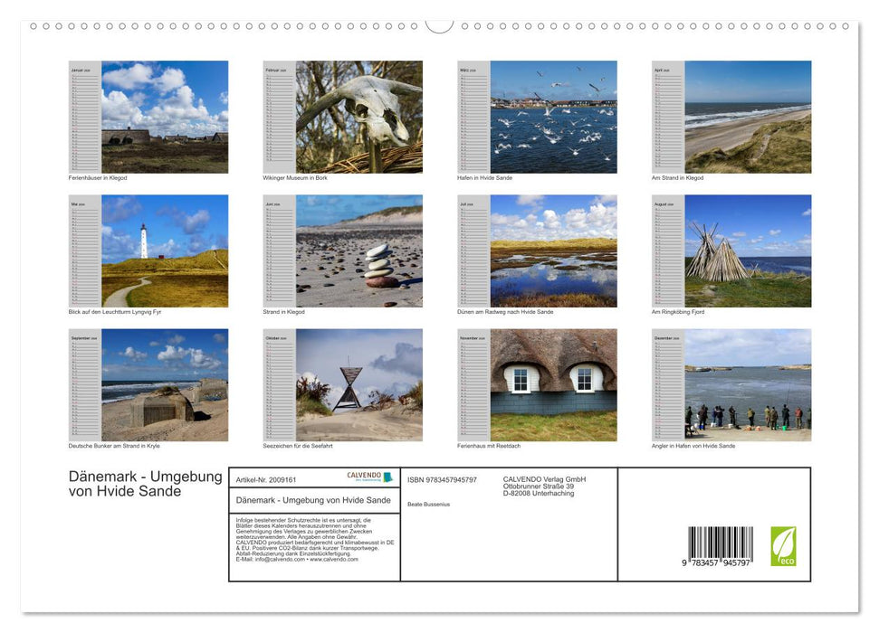 Dänemark - Umgebung von Hvide Sande (CALVENDO Premium Wandkalender 2026)