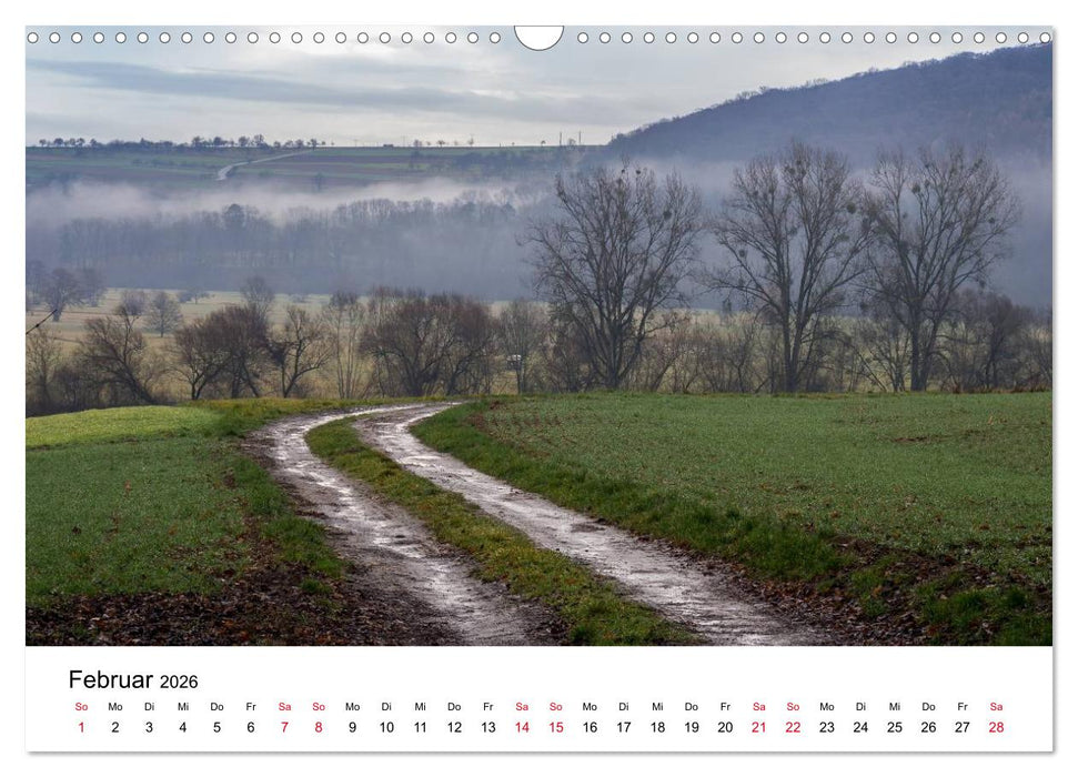 Wege in der Natur - Kraichgau und Enzkreis (CALVENDO Wandkalender 2026)