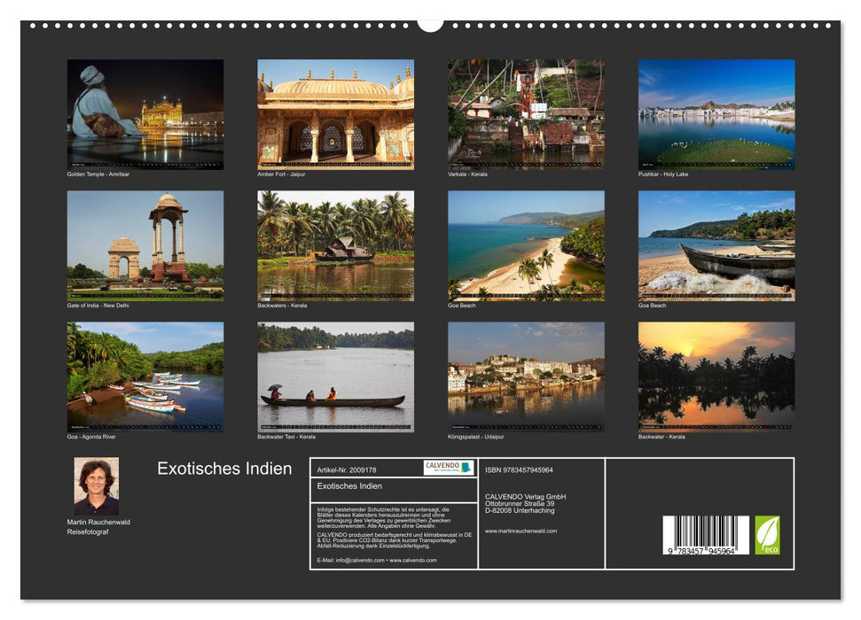 Exotisches Indien (CALVENDO Premium Wandkalender 2026)