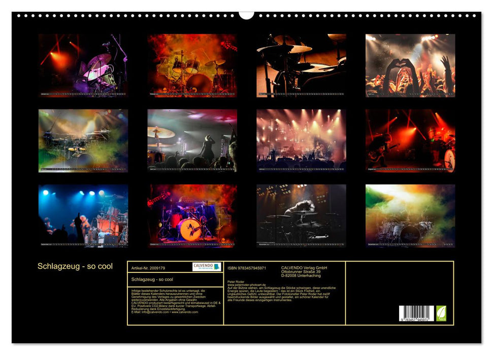 Schlagzeug - so cool (CALVENDO Wandkalender 2026)
