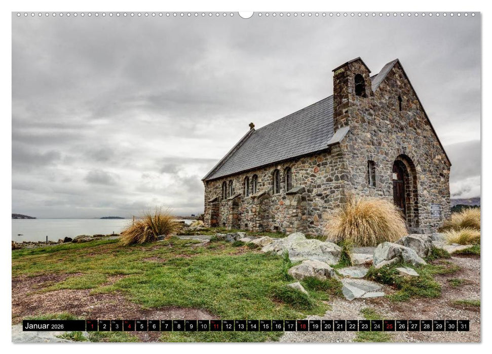 Neuseeland - Attraktiver Süden (CALVENDO Premium Wandkalender 2026)