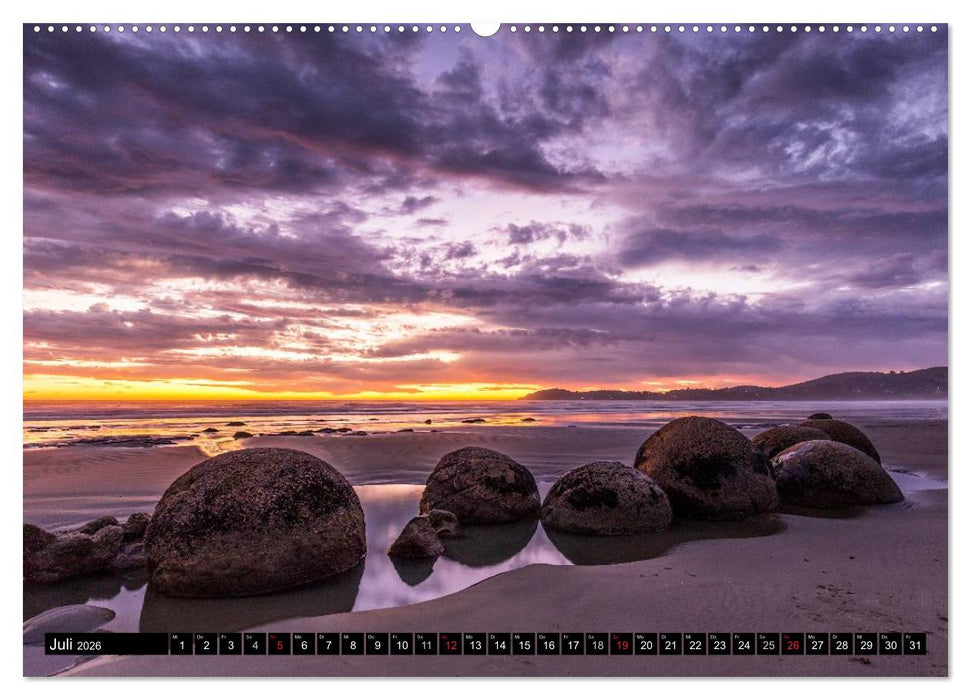 Neuseeland - Attraktiver Süden (CALVENDO Premium Wandkalender 2026)