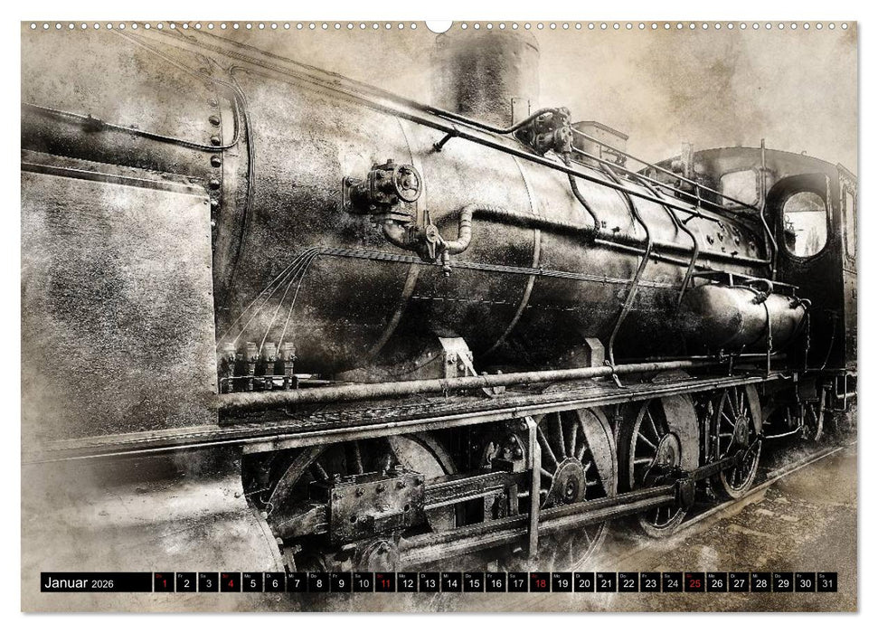 Dampflok Impressionen (CALVENDO Premium Wandkalender 2026)