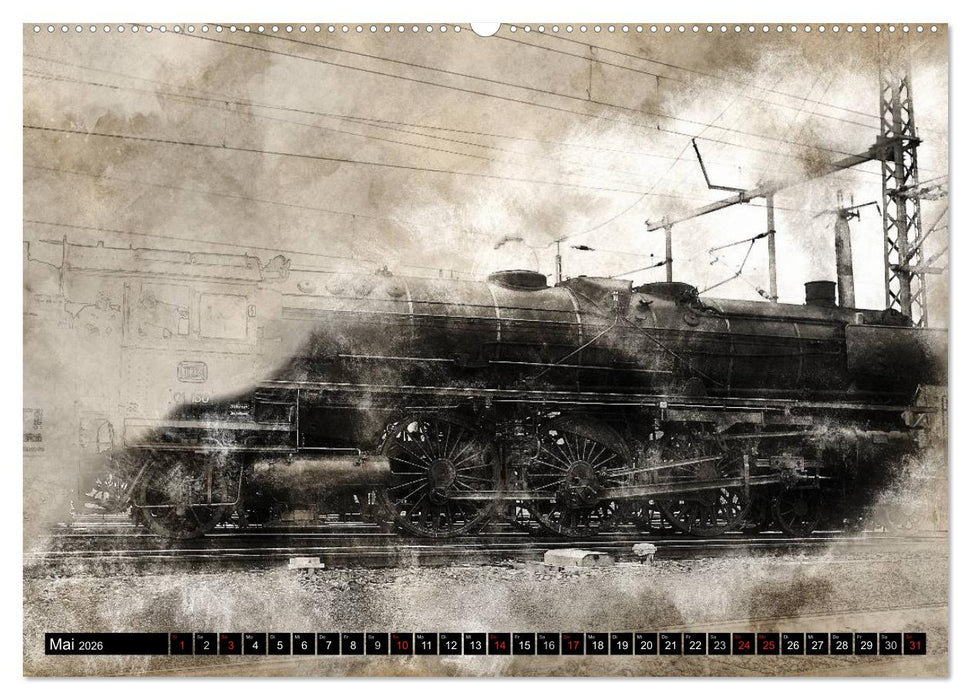 Dampflok Impressionen (CALVENDO Premium Wandkalender 2026)