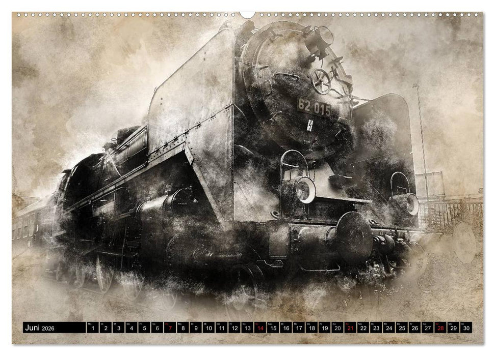 Dampflok Impressionen (CALVENDO Premium Wandkalender 2026)