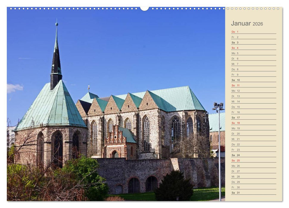 Magdeburg an der Elbe 2026 (CALVENDO Premium Wandkalender 2026)