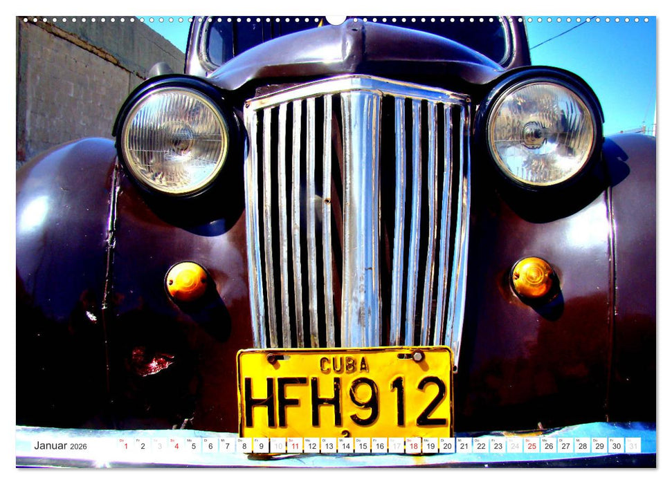 RENAULT - Französische Klassiker in Kuba (CALVENDO Premium Wandkalender 2026)