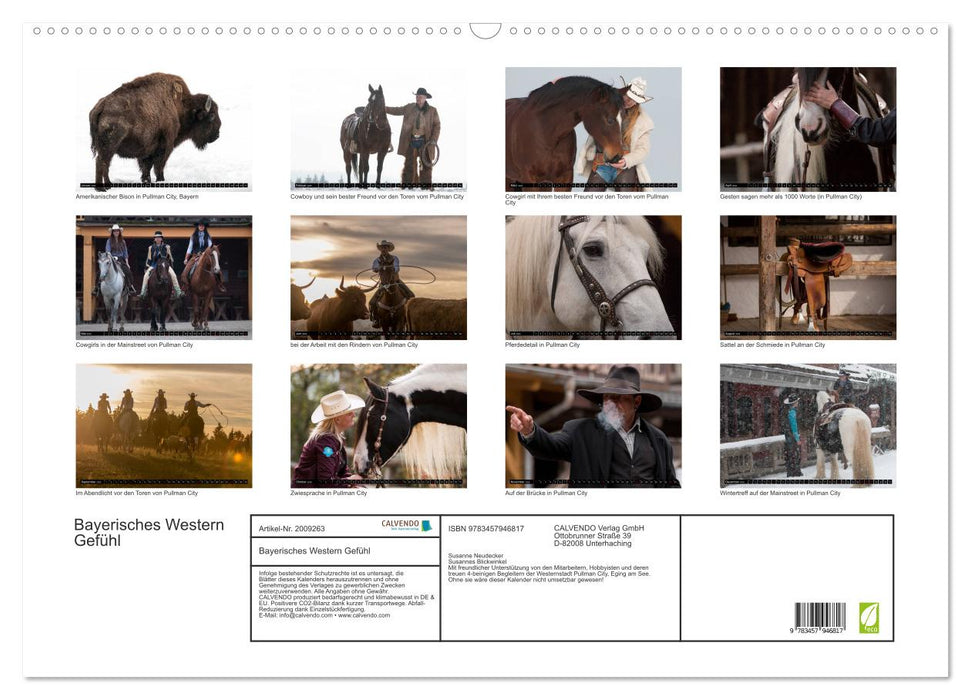 Bayerisches Western Gefühl (CALVENDO Wandkalender 2026)