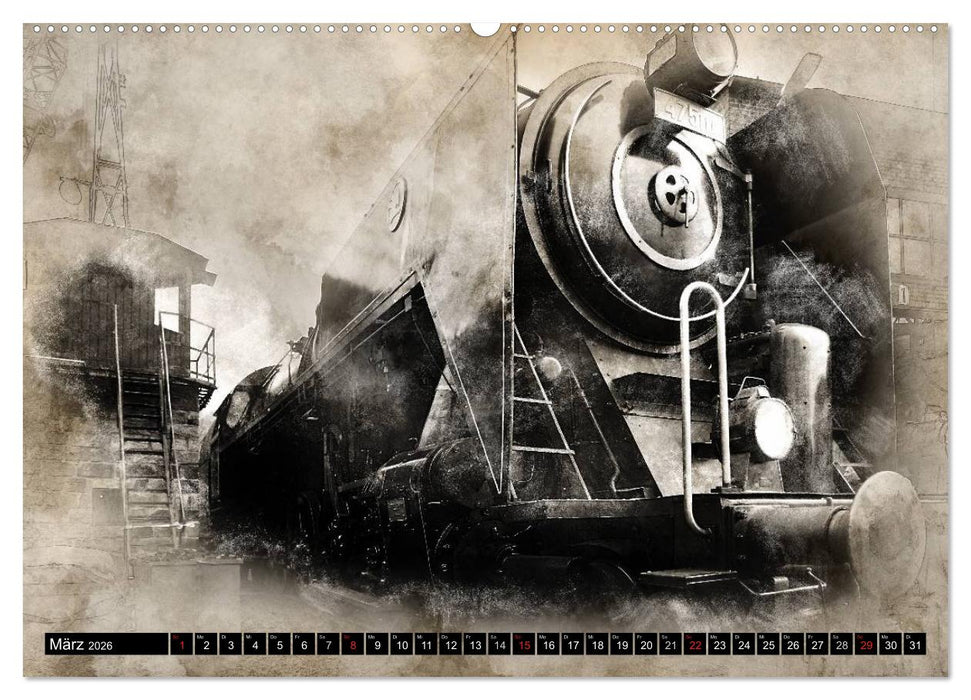 Dampflok Impressionen (CALVENDO Wandkalender 2026)