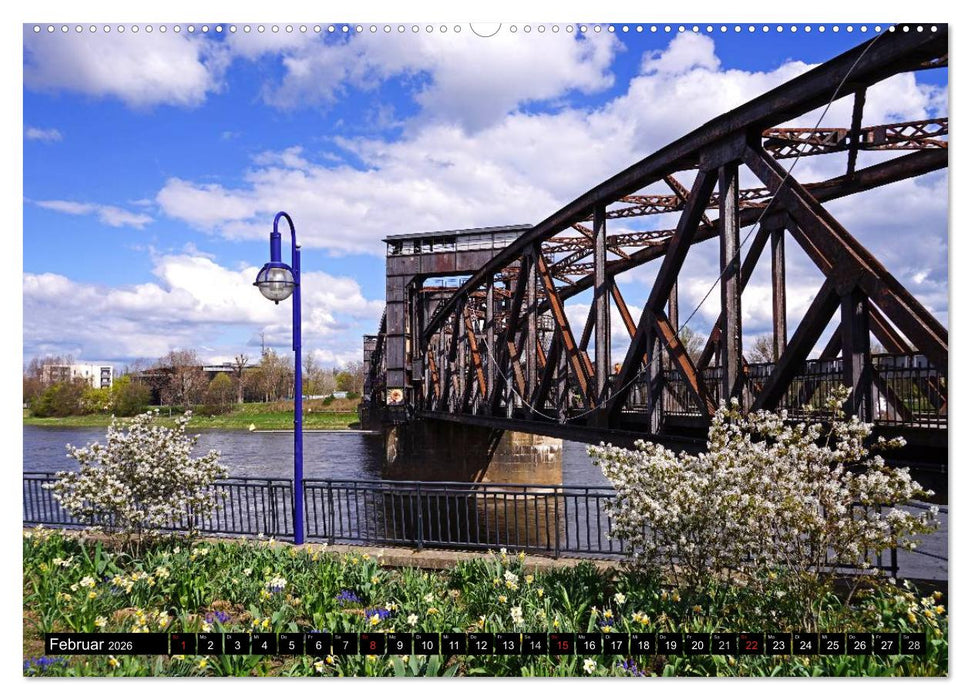 Magdeburg an der Elbe 2026 (CALVENDO Premium Wandkalender 2026)