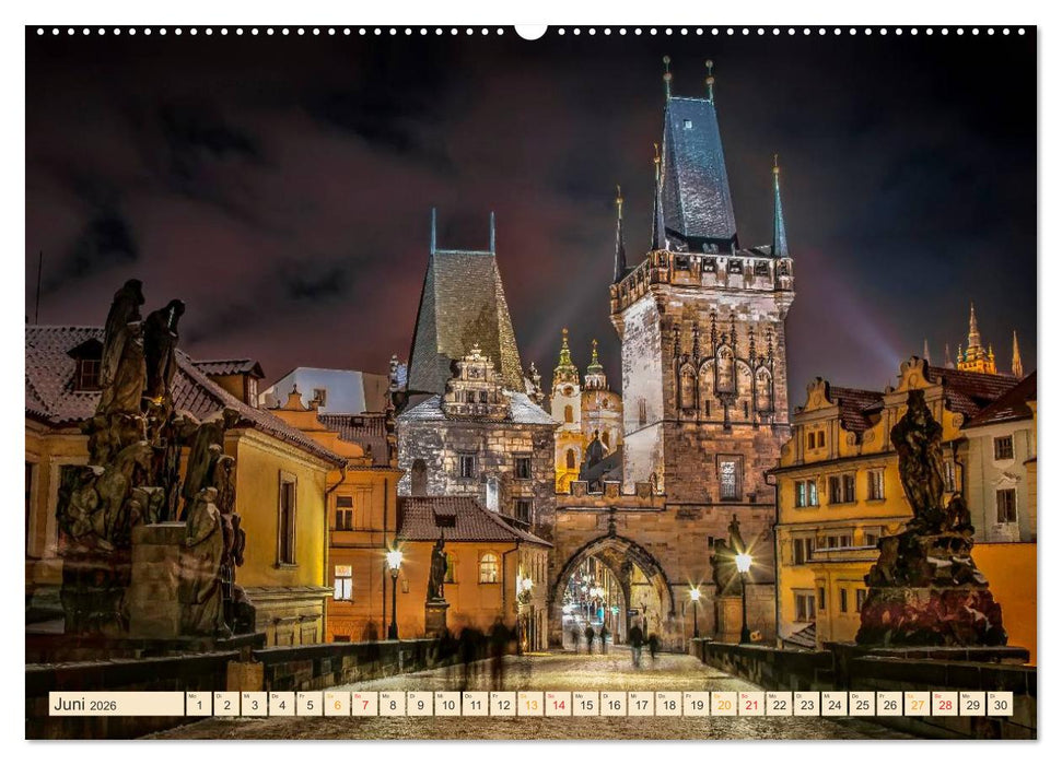 Metropolen der Welt - Skylines in der Nacht (CALVENDO Wandkalender 2026)