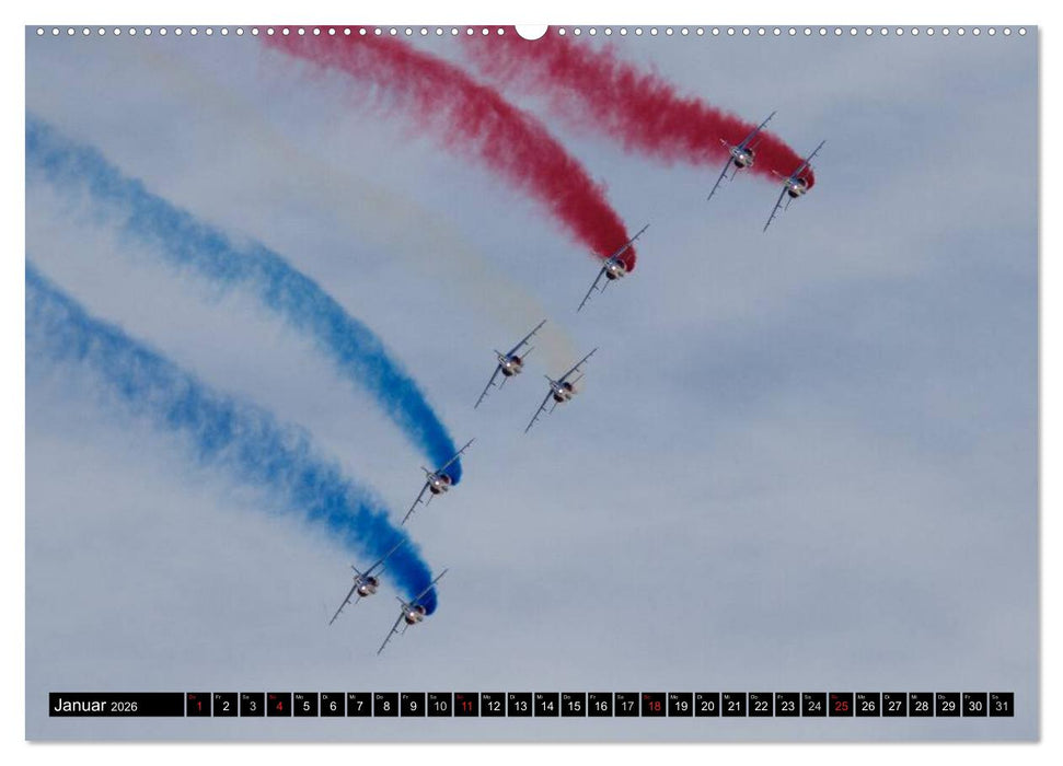 Augenblicke in der Luft: Patrouille de France (CALVENDO Premium Wandkalender 2026)