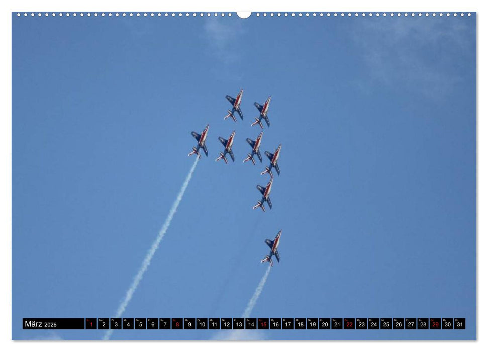 Augenblicke in der Luft: Patrouille de France (CALVENDO Premium Wandkalender 2026)