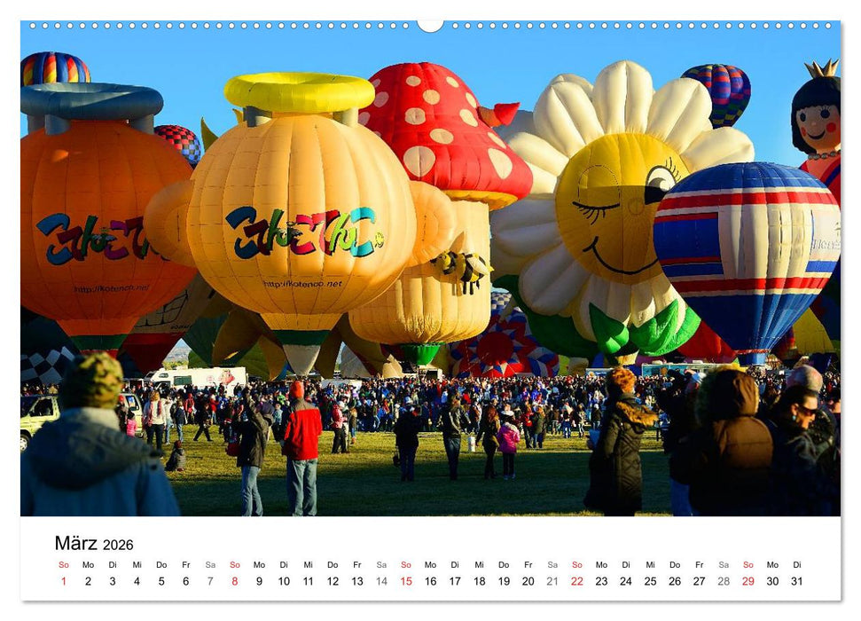 Balloon Fiesta New Mexico (CALVENDO Premium Wandkalender 2026)