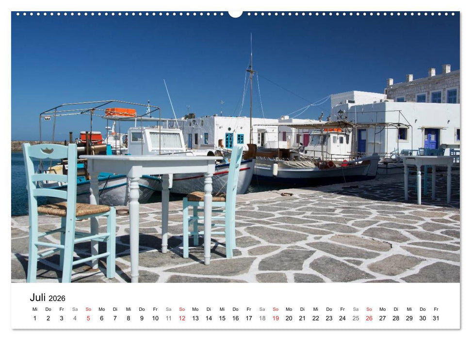 Paros, Perle der Kykladen (CALVENDO Premium Wandkalender 2026)