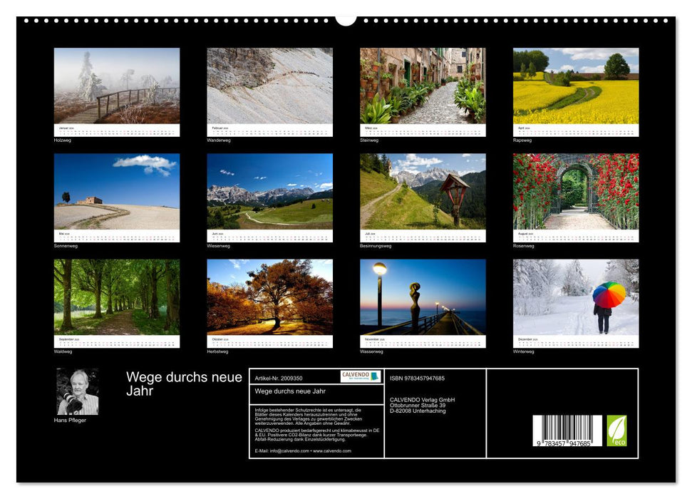 Wege durchs neue Jahr (CALVENDO Premium Wandkalender 2026)