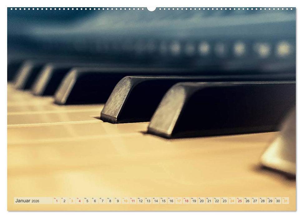 Klavier fasziniert (CALVENDO Premium Wandkalender 2026)
