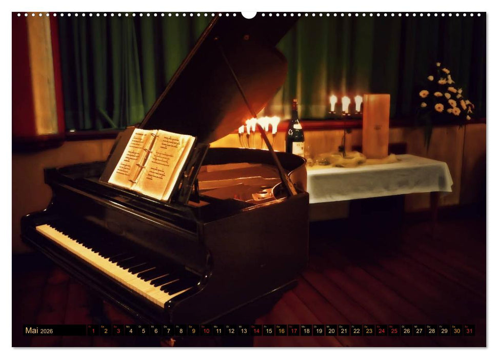 Klavier fasziniert (CALVENDO Premium Wandkalender 2026)