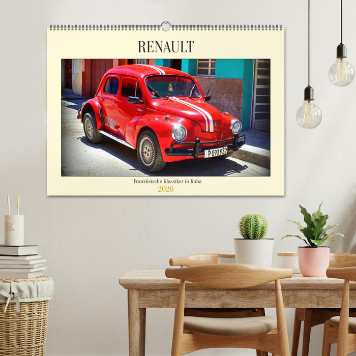 RENAULT - Französische Klassiker in Kuba (CALVENDO Wandkalender 2026)