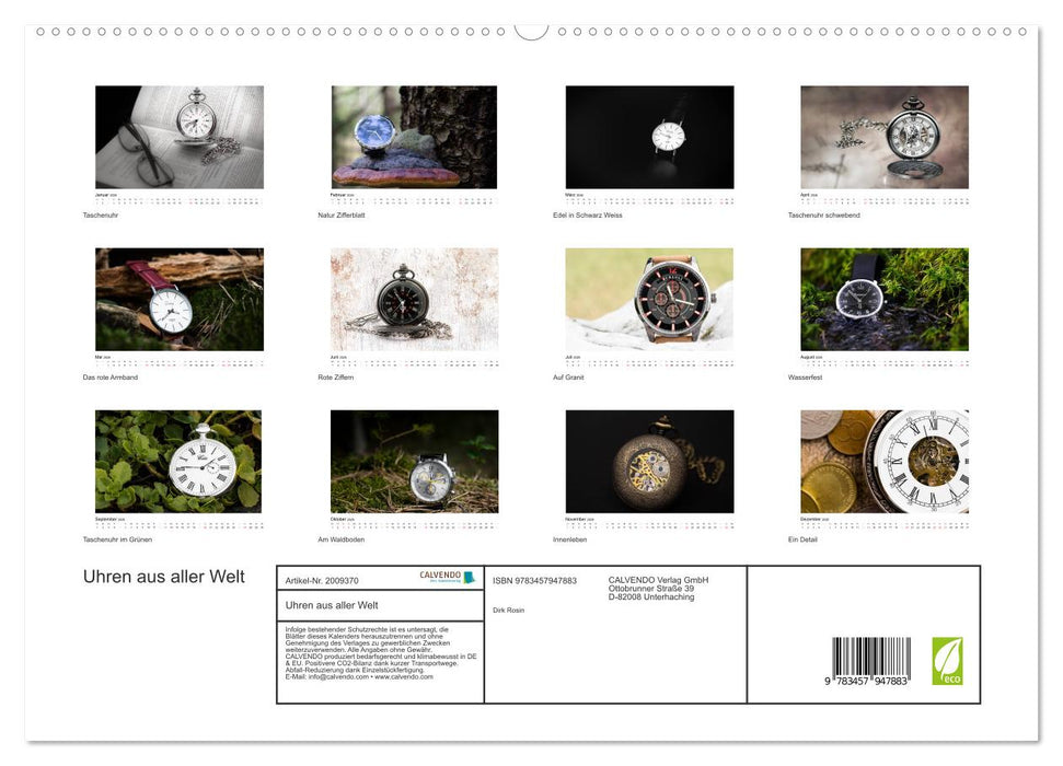 Uhren aus aller Welt (CALVENDO Premium Wandkalender 2026)