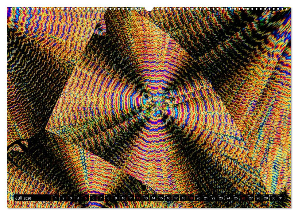 Surreale Farbwelten - Mikrokristalle (CALVENDO Premium Wandkalender 2026)