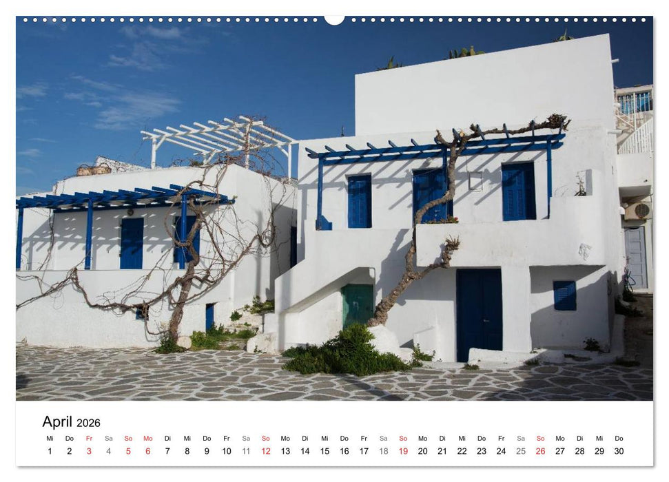 Paros, Perle der Kykladen (CALVENDO Wandkalender 2026)