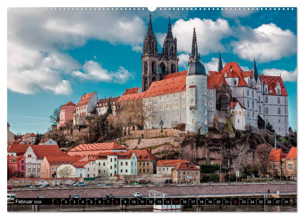 Sachsens Schlösser (CALVENDO Premium Wandkalender 2026)