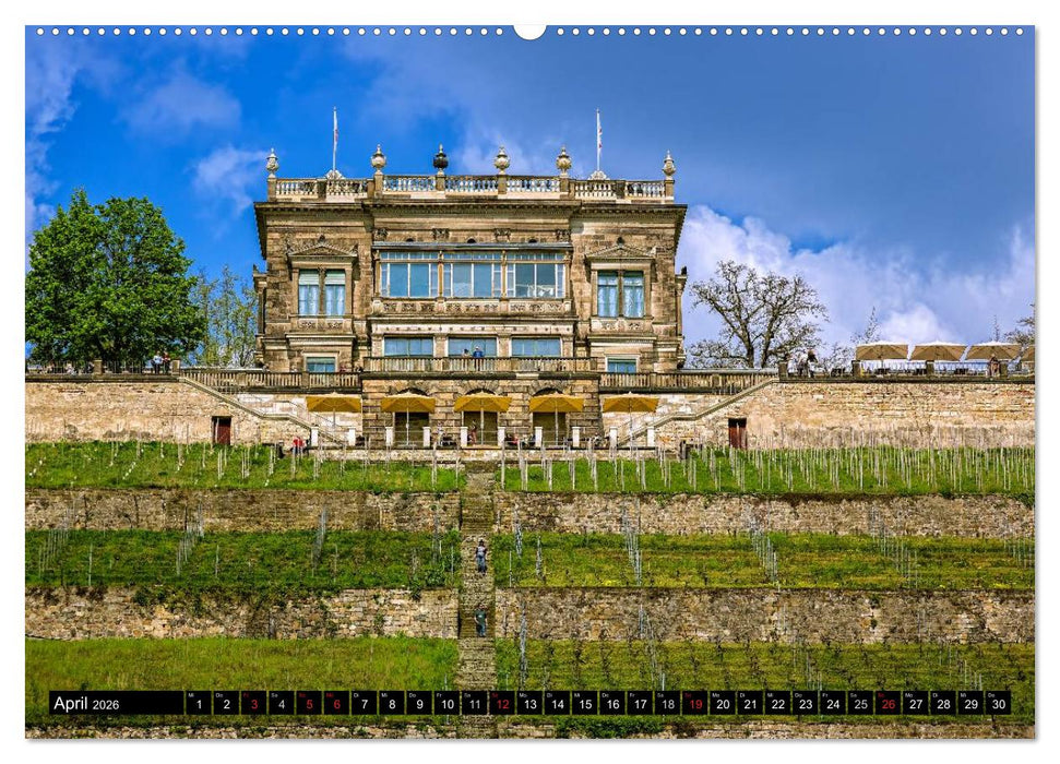 Sachsens Schlösser (CALVENDO Premium Wandkalender 2026)