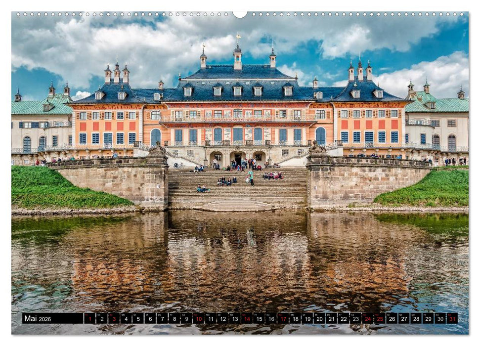 Sachsens Schlösser (CALVENDO Premium Wandkalender 2026)