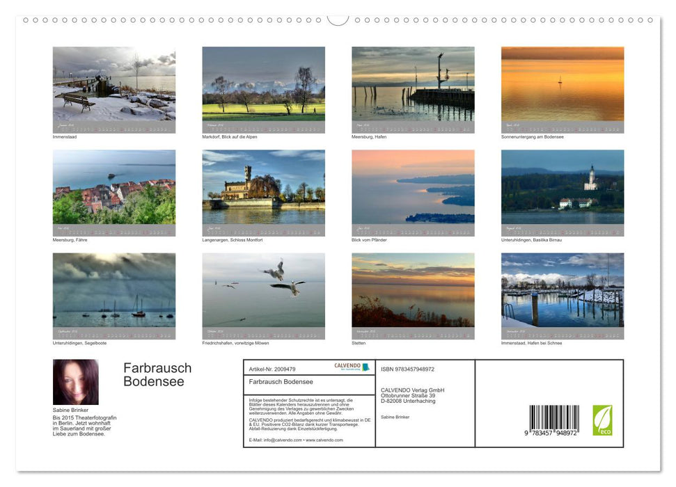 Farbrausch Bodensee (CALVENDO Premium Wandkalender 2026)
