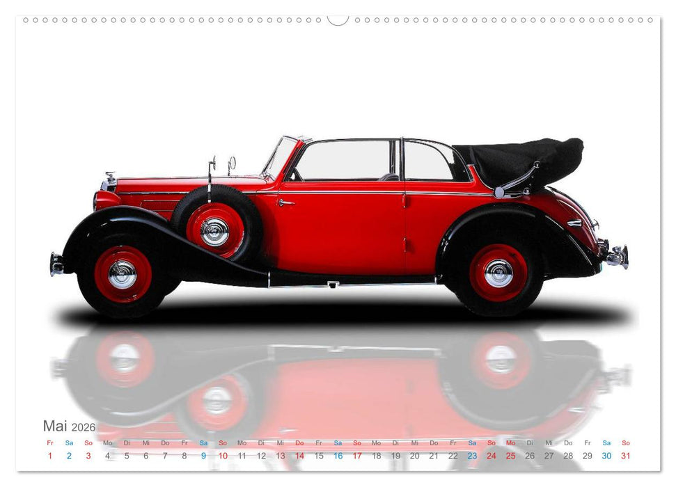 Zeitlose Ästhetik Oldtimer-Fotografien von Wolf Kloss (CALVENDO Wandkalender 2026)
