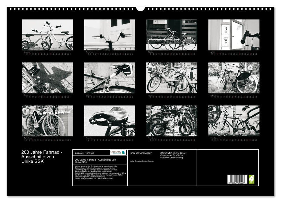 200 Jahre Fahrrad - Ausschnitte von Ulrike SSK (CALVENDO Wandkalender 2026)