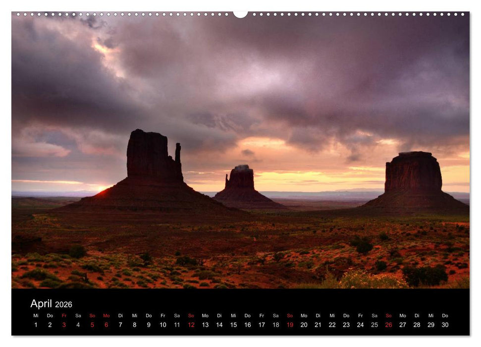 Südwesten der USA - Klassiker und Geheimnisse (CALVENDO Wandkalender 2026)