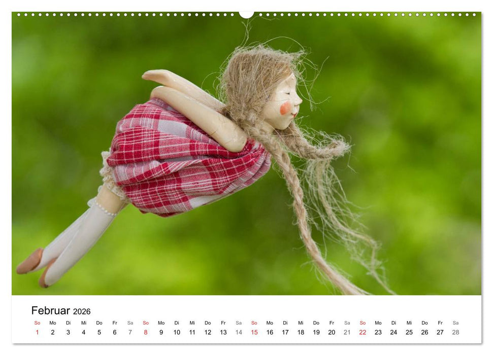 Tausendschön - handgeferigte Tonwesen (CALVENDO Wandkalender 2026)