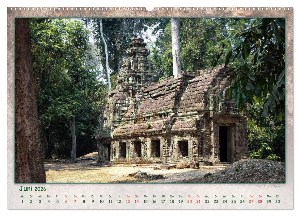 Kambodscha, Angkor Thom, Angkor Wat und Bayon (CALVENDO Premium Wandkalender 2026)