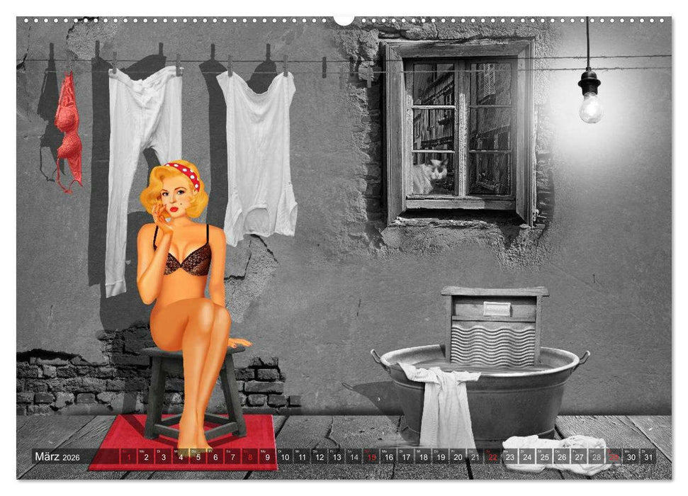 Rot wie die Liebe by Mausopardia (CALVENDO Premium Wandkalender 2026)