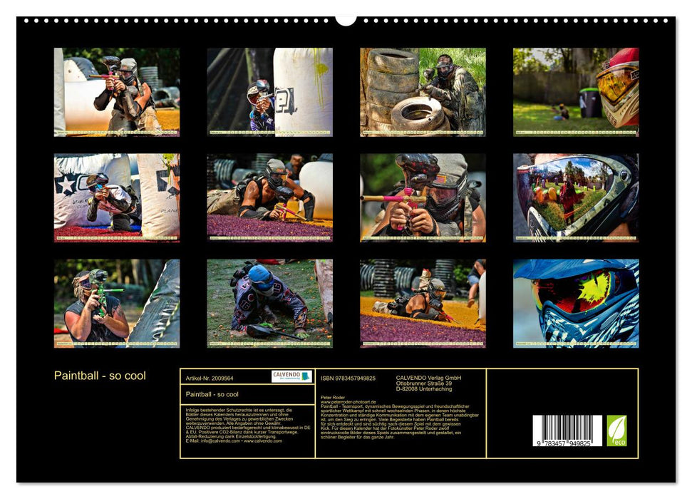 Paintball - so cool (CALVENDO Premium Wandkalender 2026)